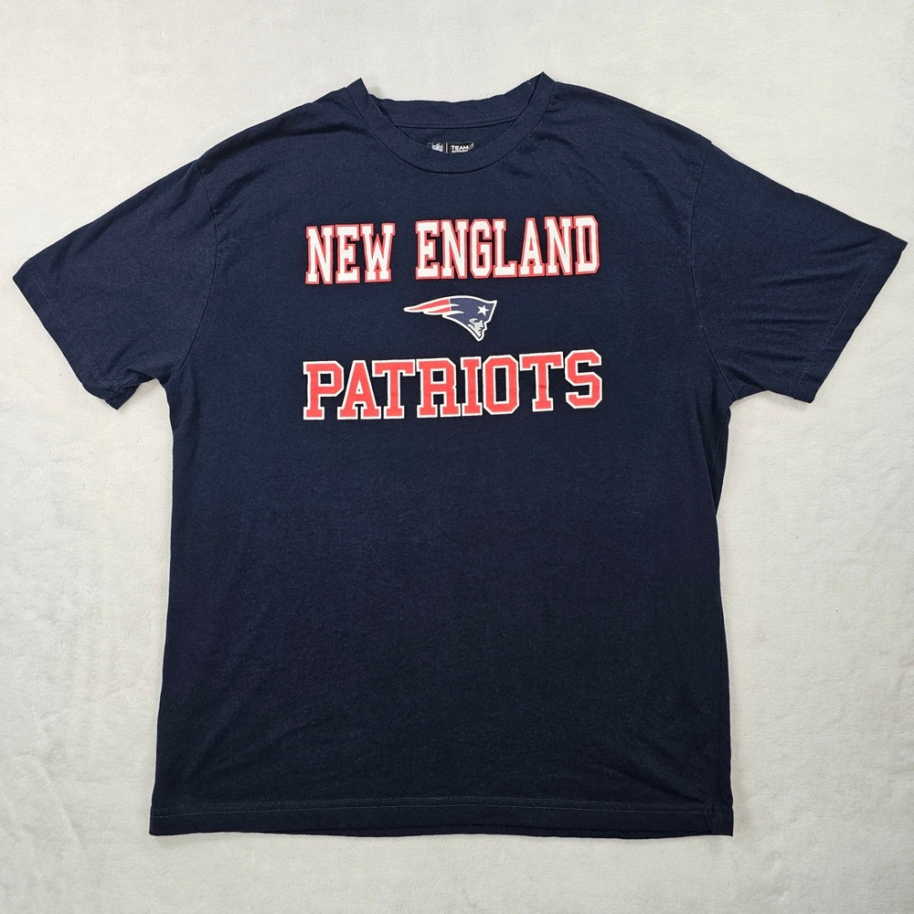NFL Team Apparel Sleepwear T-Shirt Mens L Navy Excellent New England Patriots